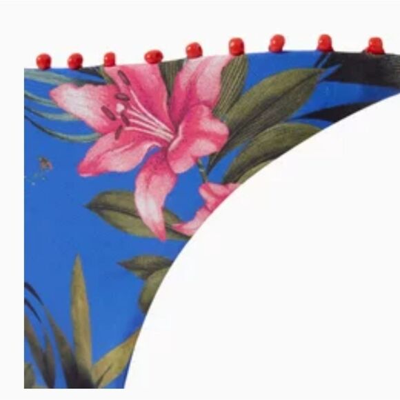 PQ SwimBoca Embroidered Bikini Bottom in Stretch Nylon NWT SIZE XS - Picture 3 of 7